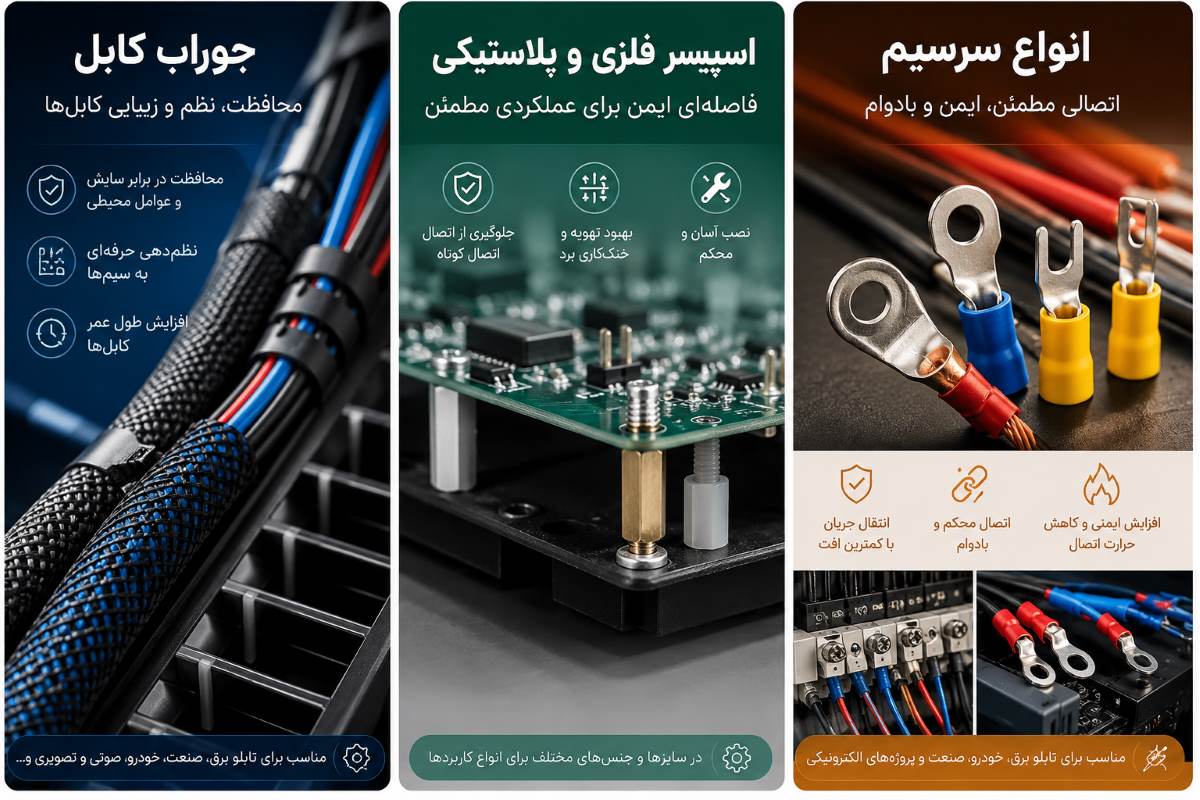 سرسیم اسپیسر جوراب کابل
